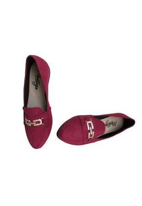 Zapato Casual Vinotinto Con Hebilla