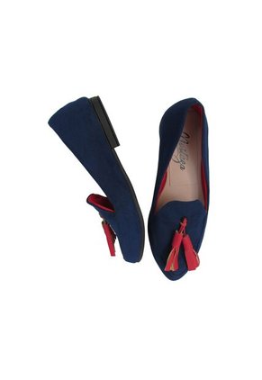 Zapato Azul Con Escobillas