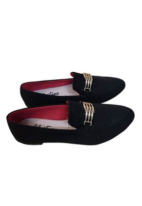 Zapatos  Negros Supremo Con Hebilla