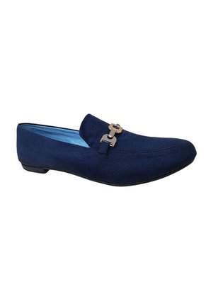 Zapatos Azul Imperial Con Hebilla