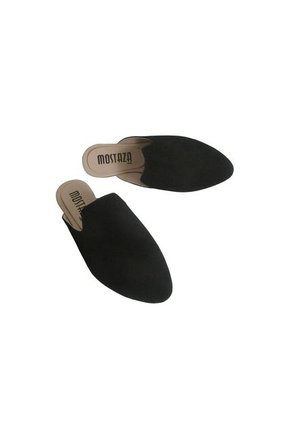 Zuecos - Mules - Negros En Nobuck