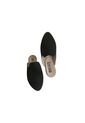 Zuecos - Mules - Negros En Nobuck de Mostaza