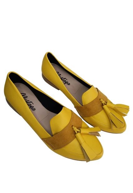 Mocasines Amarillos Con Fajon