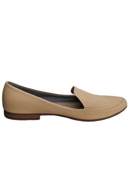 Mocasines Nude Tipo Cuero