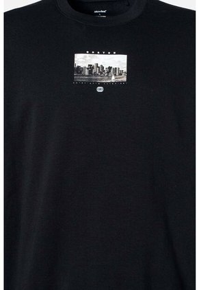 Buzo De Movies Negro De Diseño Cerrado Para Hombre L