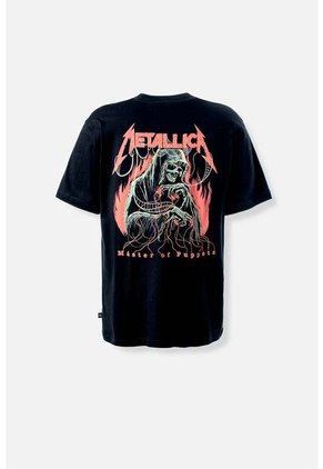 Camiseta De Metallica Relax Fit Para Hombre L