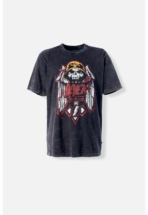 Camiseta De Slayer Regular Fit Para Hombre ( NO ENCENDER) L