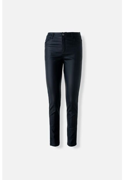 Pantalón De Movies Negro Efecto Cuero Para Mujer 12