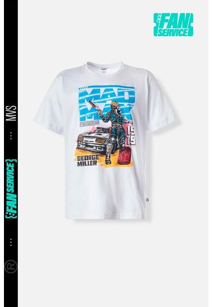 Camiseta De Movies Cuello Redondo Blanca Para Hombre S