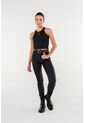 Pantalón De Movies Negro Efecto Cuero Para Mujer 8 de MOVIES