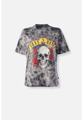 Camiseta De Guns N Roses Relax Fit Para Mujer XS