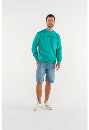 Bermuda De Movies Azul Tono Medio Con Cordón Para Hombre 34