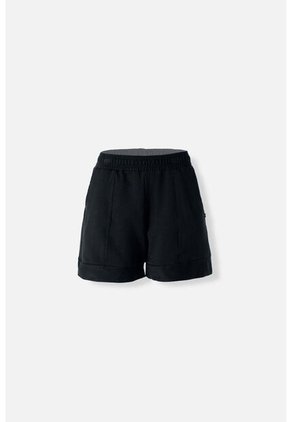 Short De Movies Con Cintura Elástica Negro Para Mujer 12