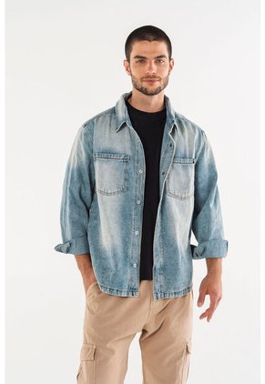 Chaqueta De Movies Tono Medio En Denim Para Hombre XS