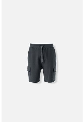 Bermuda De Movies Con Bolsillos Gris Grafito Para Hombre