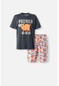 Pijama De Pochita Pantalón Corto Gris Para Hombre XS de MOVIES