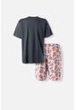 Pijama De Pochita Pantalón Corto Gris Para Hombre XS de MOVIES