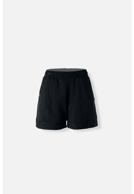 Short De Movies Con Cintura Elástica Negro Para Mujer 12