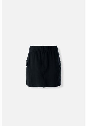 Falda De Movies Tipo Cargo Negra Para Mujer 8 MOVIES