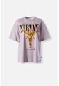 Camiseta De Nirvana Relax Fit Para Mujer XL de MOVIES