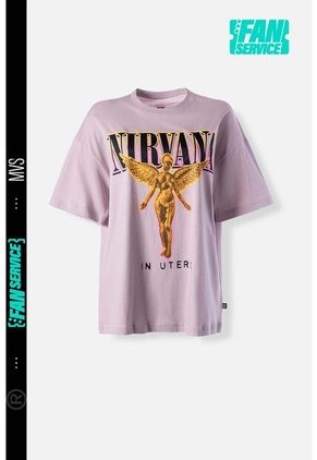 Camiseta De Nirvana Relax Fit Para Mujer XL