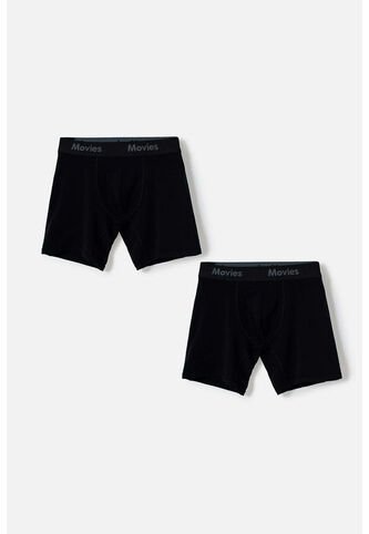 Pack X2 Boxers De Movies Negro Para Hombre XL MOVIES