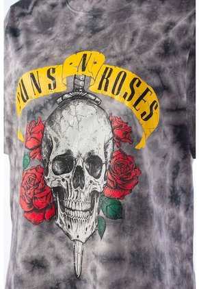 Camiseta De Guns N Roses Relax Fit Para Mujer L