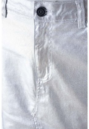 Falda De Movies Plateada Corta Para Mujer 10