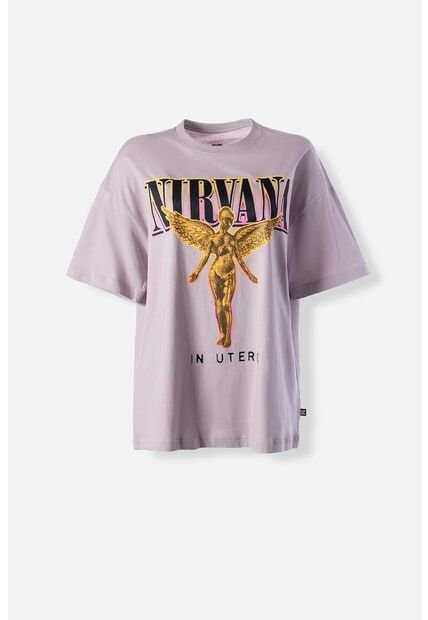 Camiseta De Nirvana Relax Fit Para Mujer M