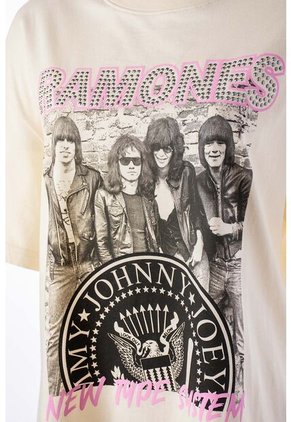 Camiseta De Ramones Regular Fit Para Mujer M