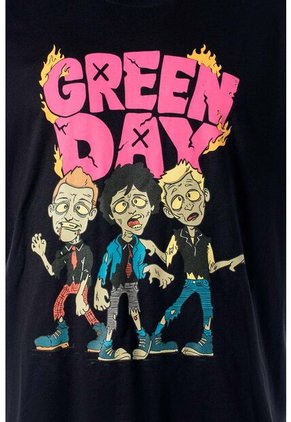 Camiseta De Green Day Regular Fit Para Hombre XS