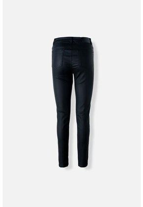 Pantalón De Movies Negro Efecto Cuero Para Mujer 8