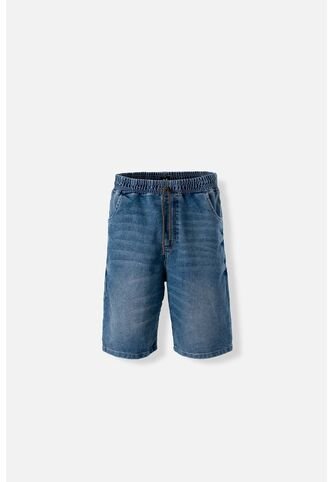 Bermuda De Movies Azul Tono Medio Con Cordón Para Hombre 36 MOVIES