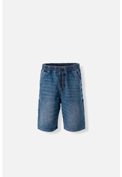 Bermuda De Movies Azul Tono Medio Con Cordón Para Hombre 32