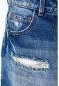 Short De Movies En Denim Tono Medio Con Rotos Para Mujer 10 de MOVIES