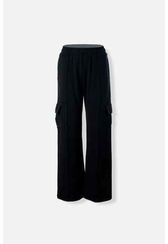 Jogger De Movies Tipo Cargo Negro Para Mujer 8 MOVIES