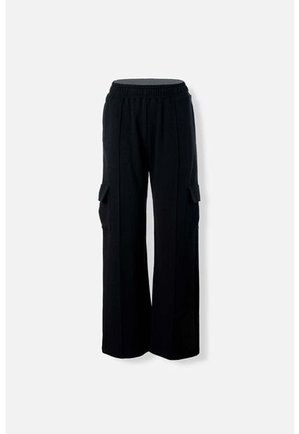 Jogger De Movies Tipo Cargo Negro Para Mujer 8