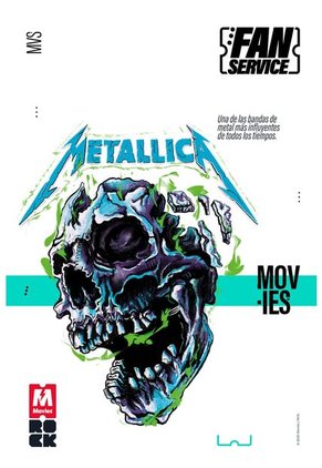 Camiseta De Metallica Relax Fit Para Hombre XS