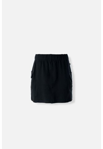 Falda De Movies Tipo Cargo Negra Para Mujer 12 MOVIES