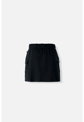 Falda De Movies Tipo Cargo Negra Para Mujer 12