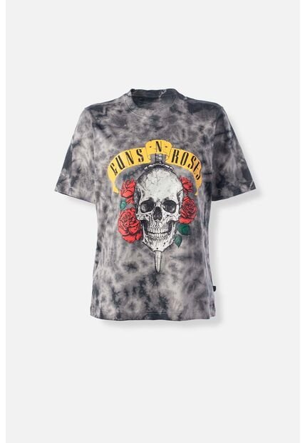 Camiseta De Guns N Roses Relax Fit Para Mujer M