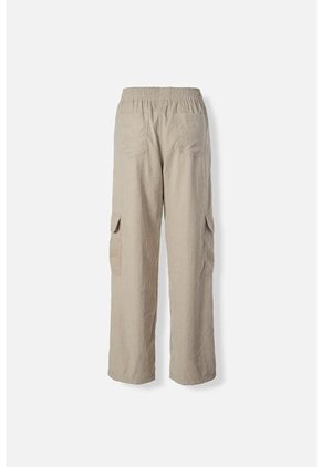 Pantalón De Movies Tipo Cargo Color Arena Para Mujer 6