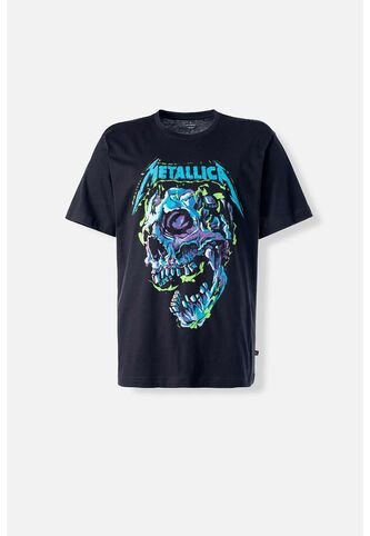 Camiseta De Metallica Regular Fit Para Hombre M MOVIES