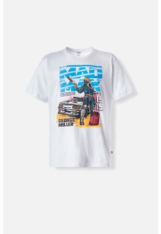 Camiseta De Movies Cuello Redondo Blanca Para Hombre XS MOVIES