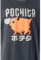 Pijama De Pochita Pantalón Corto Gris Para Hombre M de MOVIES