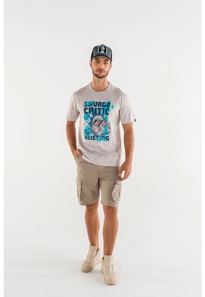 Bermuda De Movies Taupe Tipo Cargo Para Hombre 36