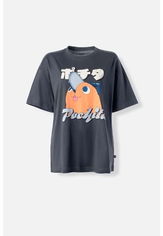 Camiseta De Pochita Relax Fit Para Mujer M MOVIES