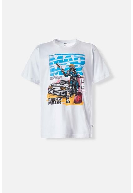 Camiseta De Movies Cuello Redondo Blanca Para Hombre M