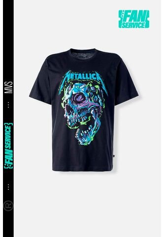 Camiseta De Metallica Regular Fit Para Hombre M MOVIES