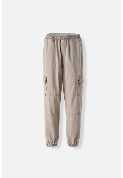 Jogger De Movies Taupe Con Elástico En Cintura Para Mujer 8